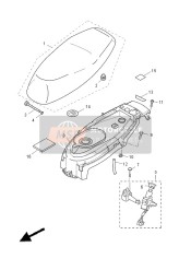 3C7F47304000, Selle Biplace, Yamaha, 0